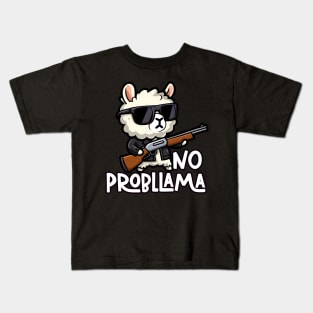 No Probllama - Llama-nator Kids T-Shirt